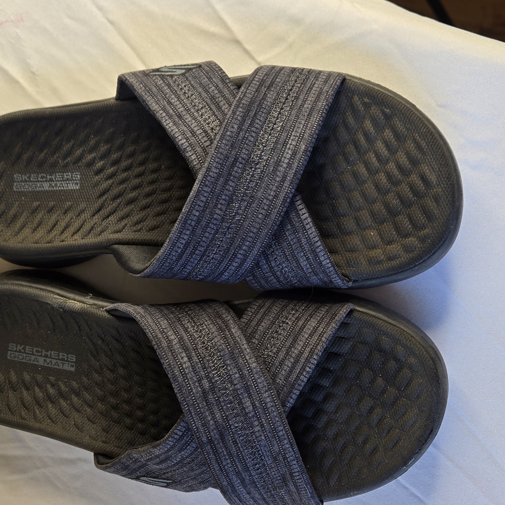Skechers Black Slide Sandals